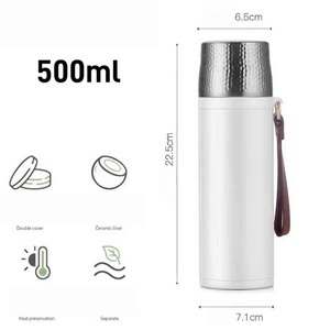 2024 NEW Infuser Water <b>Bottles</b> Sports Water <b>Bottle</b> Leak Proof Vacuum Insulated Stainless Steel Double Walled Insulated <b>Thermos</b> - Product Image 4