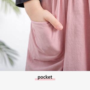 <span class=keywords><strong>Tablier</strong></span> vintage personnalisé avec logo, style japonais pour enfants, avec poche, en pur coton et lin, tabliers réglables, bavoirs pour filles et garçons - Product Image 4