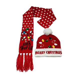 <span class=keywords><strong>LED</strong></span> giáng sinh mũ áo len dệt kim Xmas mũ với <span class=keywords><strong>LED</strong></span> Light Up mô hình hoạt hình Santa quà tặng đồ trang trí Giáng sinh cũ - Product Image 5