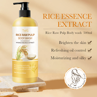 TWG RTS 950ml Gel Douche Hydratant Soyeux à la Pulpe de Riz Brut, Vente en Gros, Gel Douche Rafraîchissant, Contrôle du Sébum et Blanchissant