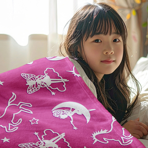 Couverture lumineuse double couche 450 GSM de qualité supérieure, phosphorescente, doublée en sherpa, pour enfants et adultes, cadeau d'hiver, logo personnalisé - Product Image 6