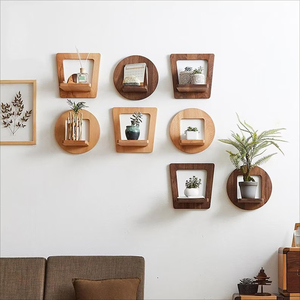 Support <span class=keywords><strong>pour</strong></span> plante <span class=keywords><strong>d</strong></span>'<span class=keywords><strong>intérieur</strong></span> Cintre <span class=keywords><strong>pour</strong></span> plante en bois <span class=keywords><strong>Étagère</strong></span> flottante <span class=keywords><strong>Étagère</strong></span> murale rustique - Product Image 3