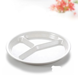 <span class=keywords><strong>Assiette</strong></span> en mélamine à 3 compartiments de 10 pouces pour la restauration, idéale pour la portionnement sûr des aliments et la diététique - Product Image 5