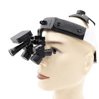 Lampu Kepala LED Nirkabel 5W Baru, Loupe Gigi Ergonomis yang Dapat Dipasang di Kepala, Loupe Zoom Ergonomis yang Dapat Disesuaikan 4x-6x