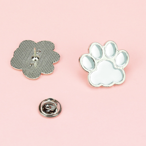 Broche de Metal Personalizado <span class=keywords><strong>Vintage</strong></span> com Impressão UV de Patinha de Gato e Cachorro em Relevo 3D – Presente Lembrança - Product Image 5