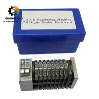 Nouvelle machine de numérotation inversée à 8 chiffres de type gothique pour machine d'impression