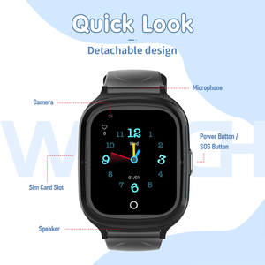 Reloj inteligente para niños al por mayor resistente al agua tarjeta SIM 4G llamada SOS cámara <span class=keywords><strong>de</strong></span> seguimiento reloj despertador para niños - Product Image 2