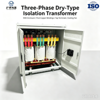 Transformateur d'isolement triphasé à sec SG avec coffret, transformateur personnalisé à enroulement en cuivre pur