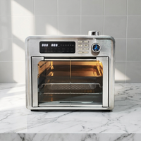 SOHEF Four à convection électrique 28L 1700W, nouveau design, friteuse à air, cuisson, maintien au chaud, boîtier en acier inoxydable, commande numérique