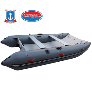 Floor4.3m เสื่ออลูมิเนียม/อากาศ<span class=keywords><strong>2023</strong></span>เรือยางสำหรับตกปลาความเร็วสูงเรือจู่โจมพร้อมมอเตอร์ - Product Image 2