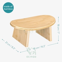 Tabouret de méditation en bambou Banc de méditation confortable pour des exercices de respiration détendus Tabouret de yoga robuste Banc de prière