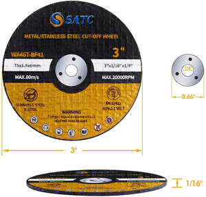 Abrasivwerkzeuge Trennscheiben 3 Zoll Trennscheibe 3"x1/16"x1/4" Winkelschleifer-Trennscheibe T41 Hersteller - Product Image 4
