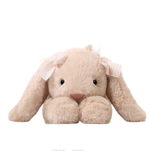 Adorable Peluche de Conejo en Posición Acostada, Juguete de Peluche Suave para Dormir, Bordado, Súper Suave, Colgante, Regalo de Cumpleaños - Product Image 5