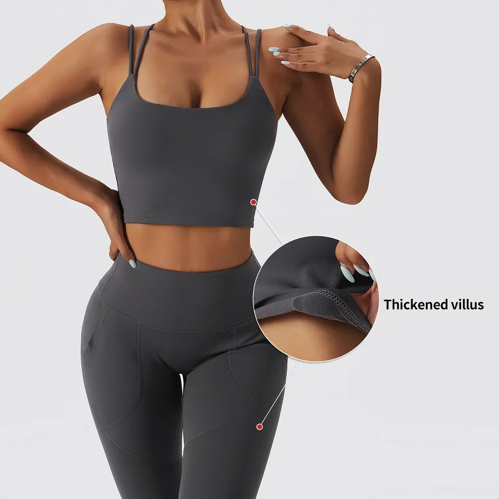 MIQI Manufacturer Sports Bra Fitness Clothing Women Gym Fitness Sets Workout Leggings Yoga Sets