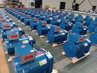 Alternateur LANDTOP 15kVA 230V 3KW/15KW Alternateur à balais Dynamo ST/STC Démarrage automatique Type silencieux avec sortie DC à bas régime Prix!