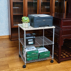 Carrello Porta Stampante a 3 Ripiani Regolabile, Supporto per Macchina da Scrivania, Carrello Multiuso di Qualità - Product Image 3