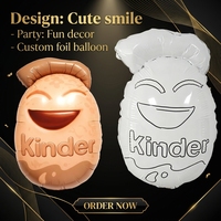 Ballons en aluminium personnalisés avec personnage de dessin animé, impression de logo sur mesure, vente en gros d'usine OEM pour la décoration de fête d'anniversaire