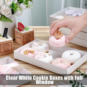 Cajas Transparentes Blancas para Galletas <span class=keywords><strong>con</strong></span> Ventana Completa, Empaque de Regalo para Panadería, para Dulces Cubiertos de <span class=keywords><strong>Chocolate</strong></span>, Cakesicles, Pretzels, Recuerdos de Fiesta - Product Image 3