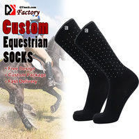 Chaussettes d'équitation OEM d'usine, design personnalisé, chaussettes d'équitation hautes jusqu'au genou, chaussettes d'équitation unisexes hautes jusqu'au genou, chaussettes d'équitation pour bottes hautes
