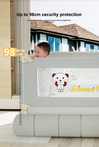 Barandilla de Seguridad Anticaídas para Cama de Bebé con Altura Ajustable, Protector Lateral Plegable y Transpirable para Bebés y Niños Pequeños - Product Image 4