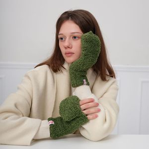 Gants en acrylique à demi-doigts avec couvercle rabattable, chauds pour l'hiver, compatibles avec les écrans tactiles, pour une utilisation en extérieur - Product Image 2