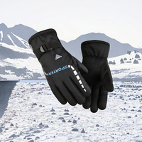 Gants de sport d'hiver personnalisés avec logo, coupe-vent et imperméables en polyester pour ski et snowboard – Vente chaude avec logo personnalisé