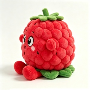 Peluche de Frambuesa Personalizado, Suave y Rojo, con Textura Rugosa, Adorable Almohada de Peluche de Frambuesa, Lindo Juguete de Peluche de Frambuesa - Product Image 3