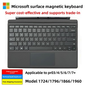 Keyboard Nirkabel 2.4Ghz Original untuk Surface Pro 4/5/6/7/7+ Kompatibel Antarmuka PS/2 Konektor Magnetik 8/9/10/11 - Product Image 6