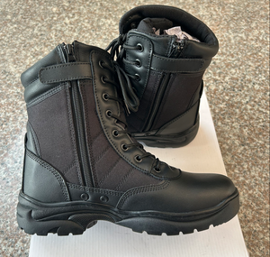 Botas TSB601 Rangers para hombre, de cuero vacuno, para exteriores, de caña alta, negras, resistentes, para campo, desierto, montañismo. - Product Image 1