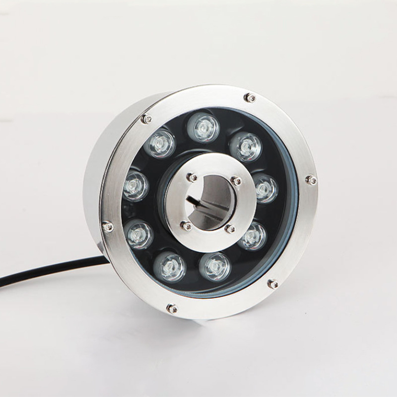 LED Fountain Light ABS Underwater Pool Landscape Swimming Light IP68 RGB Adjustable Color Temperature for Outdoor Use
