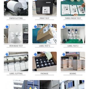 Étiquette semi-brillante 80g 100x100mm, autocollant adhésif 4x2, étiquette de transfert thermique blanche, étiquette d'expédition avec code-barres - Product Image 6
