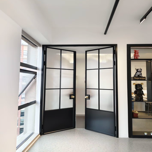 Portes françaises à double vitrage avec cadres en aluminium, adaptées aux environnements résidentiels intérieurs <span class=keywords><strong>et</strong></span> extérieurs. - Product Image 1