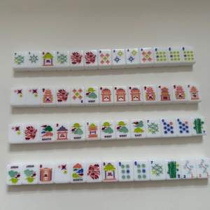 Tuiles de Mahjong Américaines Modernes de Luxe en Acrylique pour 4 Joueurs, Pliables et Portables, Écologiques, Faible MOQ pour Commandes Personnalisées, <span class=keywords><strong>Casino</strong></span>, Jeux d'Aargent, Poker - Product Image 3