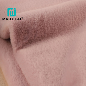 Bền vững giả thỏ lông dày đống in đồ chơi sang trọng tự động bọc may dệt kim 100% polyester ủng hộ - Product Image 4