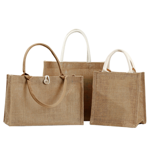Wholesale Custom Printed Logo Burlap Shopping <strong>Bag</strong> Jute <strong>Tote</strong> <strong>Bag</strong> - Product Image 3
