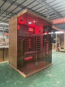 Инфракрасная сауна из канадского хемлока на 2-3 человека с полным спектром излучения и динамиком - Product Image 6