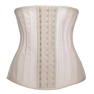25 in acciaio disossato in lattice Nero delle Donne Underbust Sport Cintura In Vita che modella riducendo dimagrante Allenatore Corsetti - Product Image 3