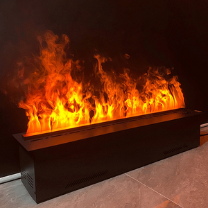 Cheminée à brume d'eau moderne sans conduit, insert de cheminée atomisant, flamme de vapeur réaliste, pour usage domestique et hôtelier, en acier. - Product Image 5