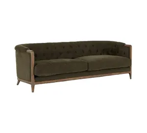 Luxus moderne quadratische breite Arm gepolsterte Sofa Stoff Schnitts ofa Set Designs Wohnzimmer möbel für Keramik Kleie