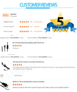 NEMA5-15P USA 3 Pin <strong>Plug</strong> To IEC C13 Connector Electrical AC Power Cord For Home Appliance - Product Image 5