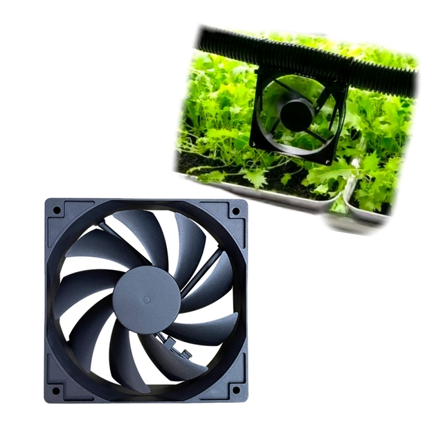 Lovingcool 110V/220V DC 12V Silent Customizable RMP Cooling Fan 12025 Water Fan for Farm Ventilation and Computer Case Use