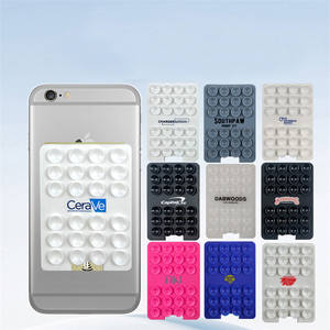 चिपचिपा फोन केस कस्टम मोबाइल एक्सेसरीज थोक लचीले क्रेडिट कार्ड वॉलेट सम्मिलित आईडी कार्ड फिक्स मोड फोन धारक - Product Image 2