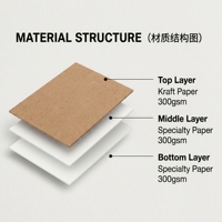 Étiquettes suspendues en papier kraft de luxe avec logo personnalisé - Étiquettes écologiques pour vêtements - Étiquettes pour chaussettes et marques de vêtements de mode