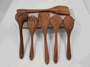 Wooden Utensils Set For Kitchen GL Wooden Cooking Utensil Set Non-stick Pan Kitchen Tool Wooden Cooking Spoons And Spatulas Wooden Spoons For Cooking Salad Fork