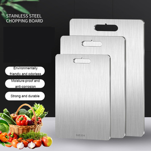 <span class=keywords><strong>Planche</strong></span> à Découper Épaisse en Acier Inoxydable, Meilleure Vente, Facile à Nettoyer, Idéale pour Viandes et Légumes - Product Image 3