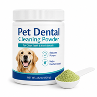 Poudre enzymatique nettoyante dentaire pour chiens avec probiotiques, contrôle avancé de la plaque et du tartre pour animaux de compagnie, sans brossage, pot de 100g