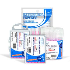 Commercio all'ingrosso Private Label dentifricio per la cura dell'igiene orale ortodontica Tepe a forma di spazzolino interdentale - Product Image 4