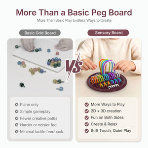 Planche <span class=keywords><strong>d</strong></span>'activités sensorielles FLwarm en silicone, jouet anti-stress éducatif et apaisant pour l'anxiété, le TDAH et l'autisme, pour les enfants de 3 à 14 ans et plus - Product Image 4