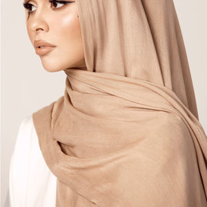 Nieuwe Premium Spring Reactive Dying Maleisische Rayon Modal Hijab Dames Tudung Bamboe Geweven Sjaal Arabische Dames Sjaal Moslim Lang - Product Image 4