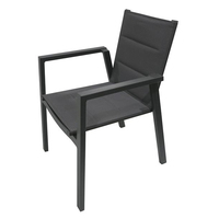 Meubles de restaurant, table extensible de jardin avec chaises, ensemble de salle à manger d'extérieur, chaise de patio empilable et table en céramique